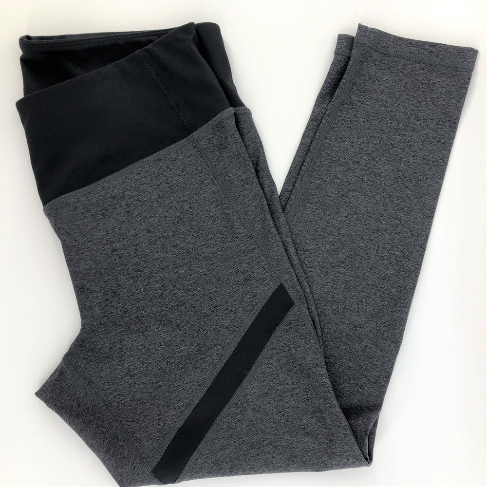 Z By Zella High Rise 7/8 Leggings Black Stripe